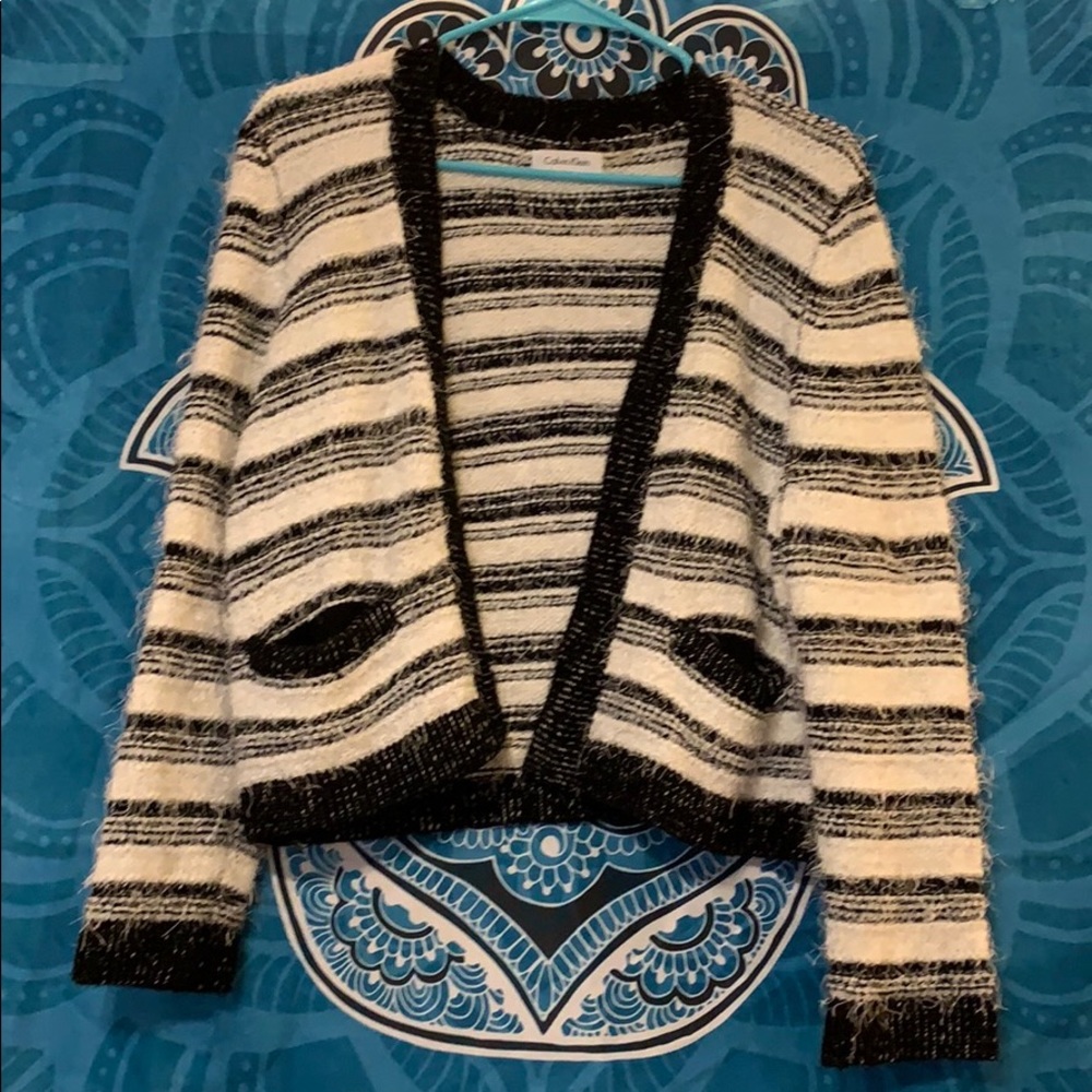 Calvin Klein crop cardigan.